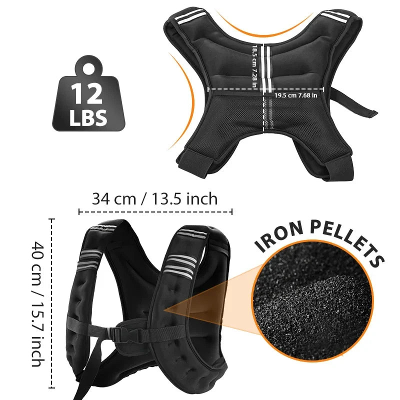 Reflective Weighted Running Vest