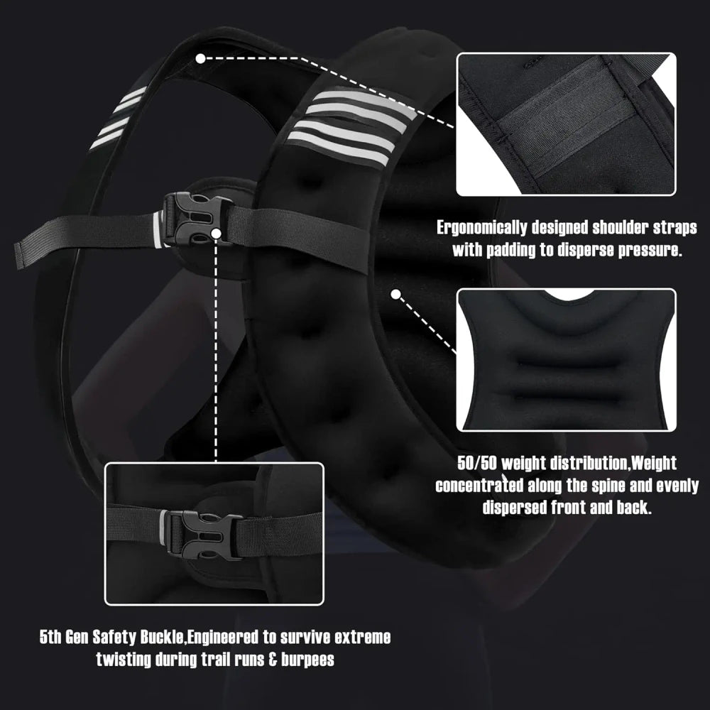 Reflective Weighted Running Vest