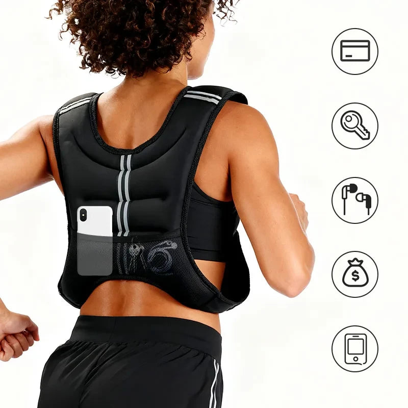 Reflective Weighted Running Vest