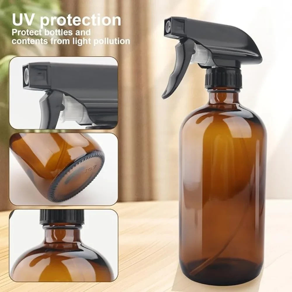 Amber Glass Spray Bottles