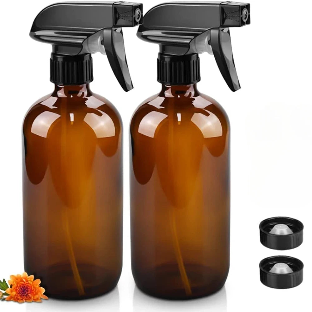 Amber Glass Spray Bottles
