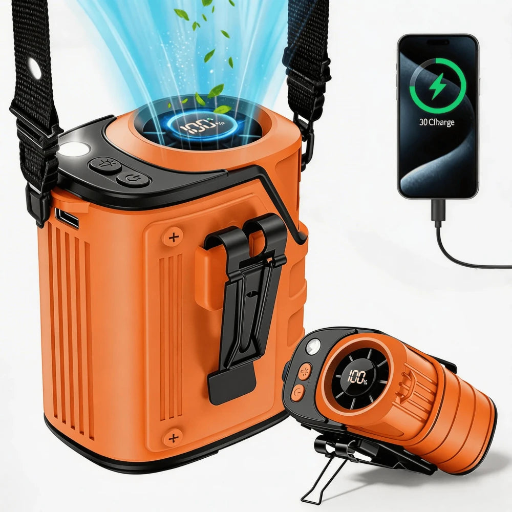 Portable Multi-Purpose Waist Fan
