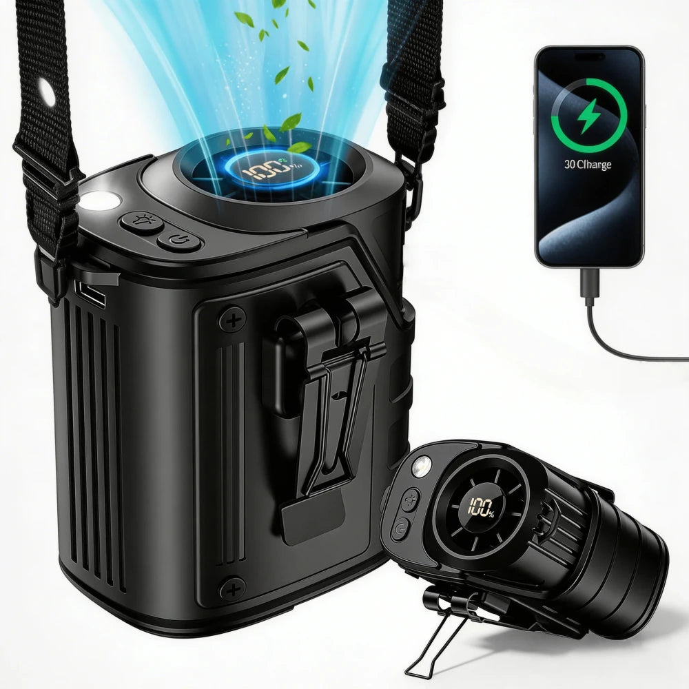 Portable Multi-Purpose Waist Fan