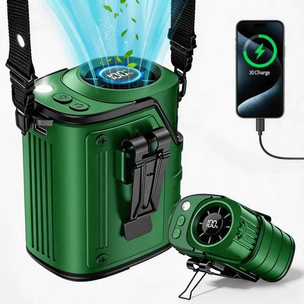 Portable Multi-Purpose Waist Fan