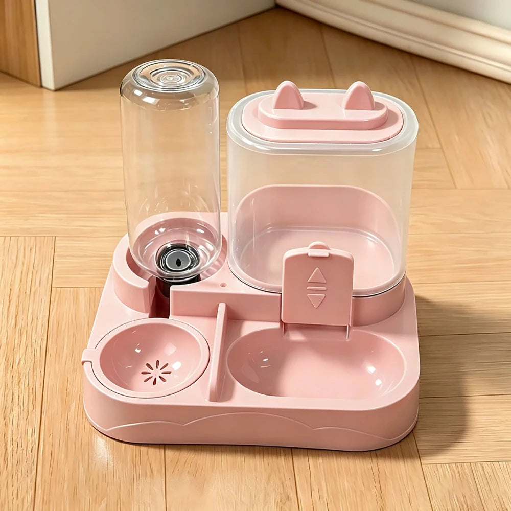 Dual Pet Food and Water Dispenser