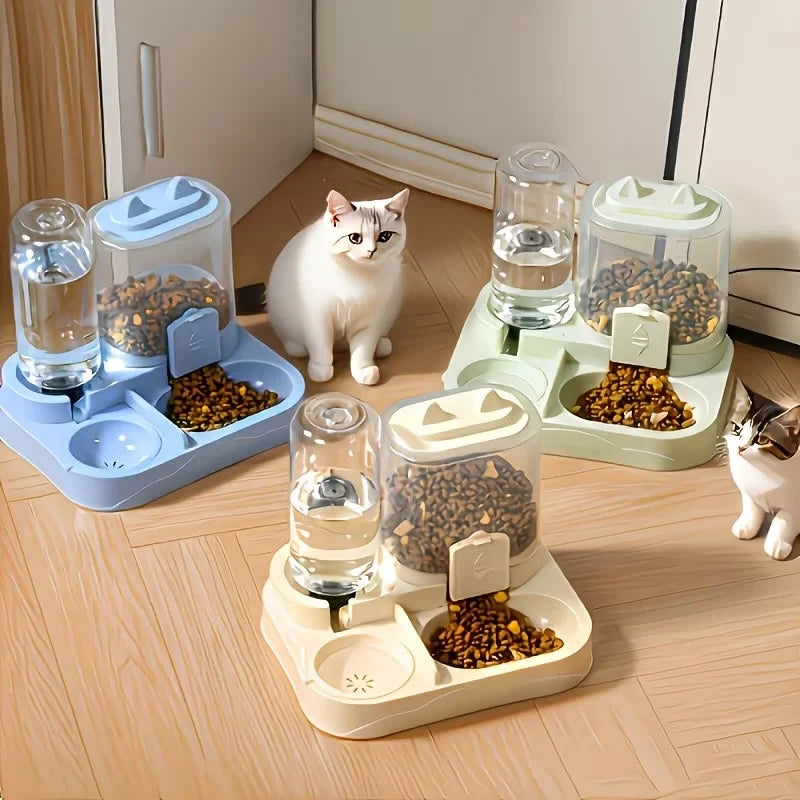 Dual Pet Food and Water Dispenser