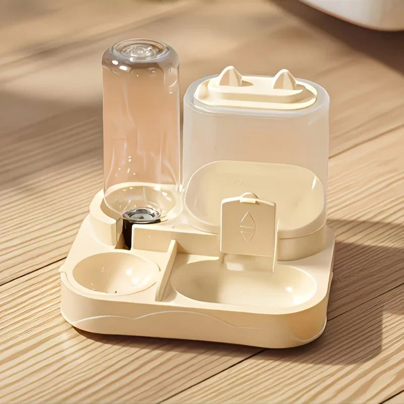 Dual Pet Food and Water Dispenser