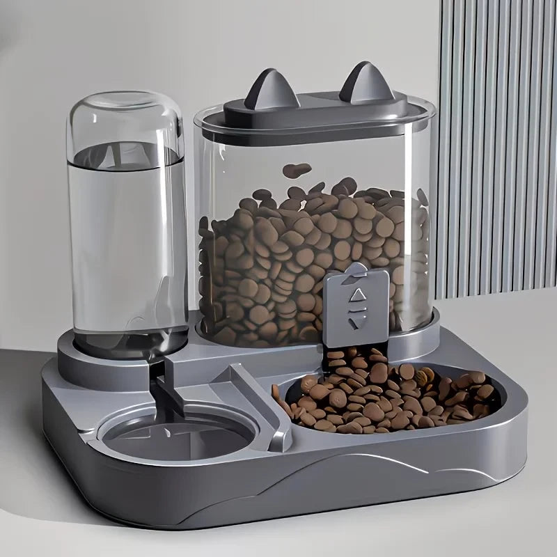 Dual Pet Food and Water Dispenser